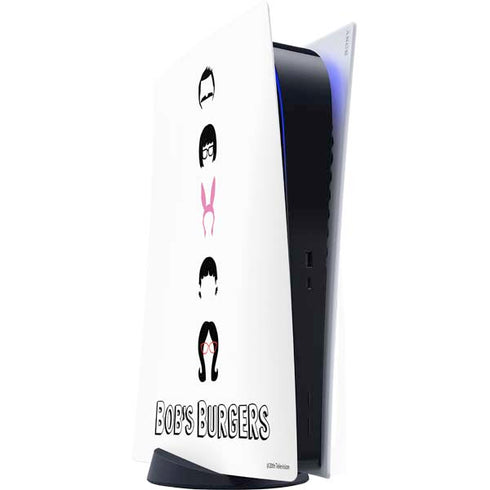 Bobs Burgers Silhouette PS5 Digital Edition Console Skin